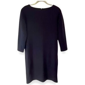 Uniqlo Dress Navy Blue Minimalist Jersey Longsleeve Midi Fall Casual Size‎ Small